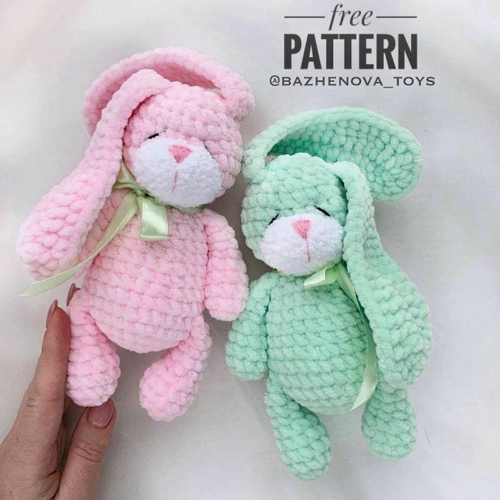 Free Crochet Plush Bunny Large Toy Pattern