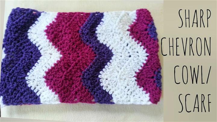 Free Crochet Sharp Chevron Scarf Pattern