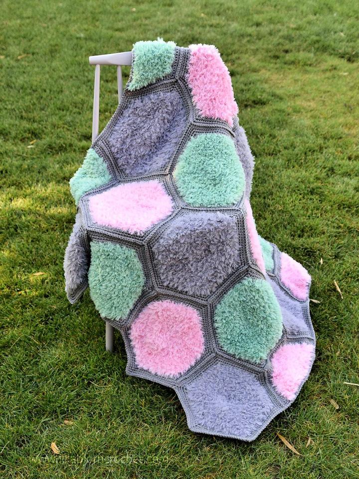 Free Crochet Soft Moss Blanket Pattern