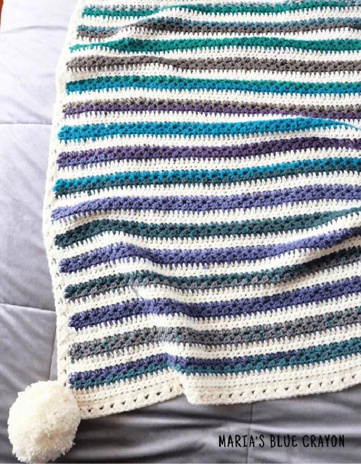 Free Crochet Star Stitch Blanket Pattern