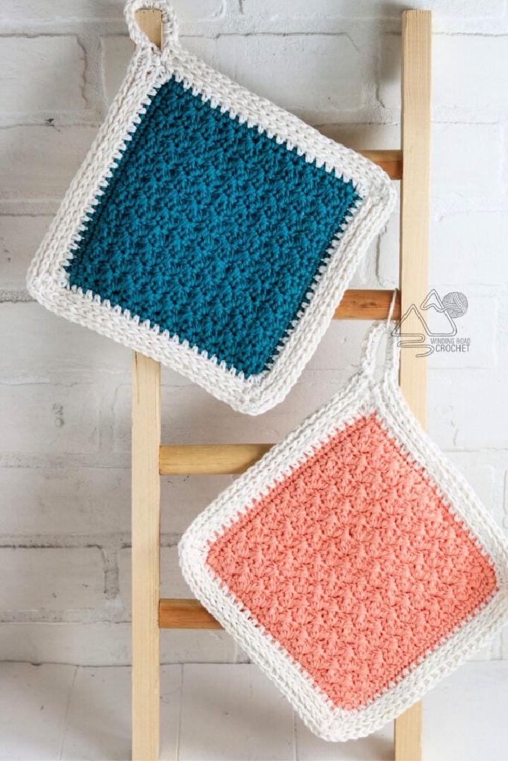 Free Crochet Textured Potholder Pattern