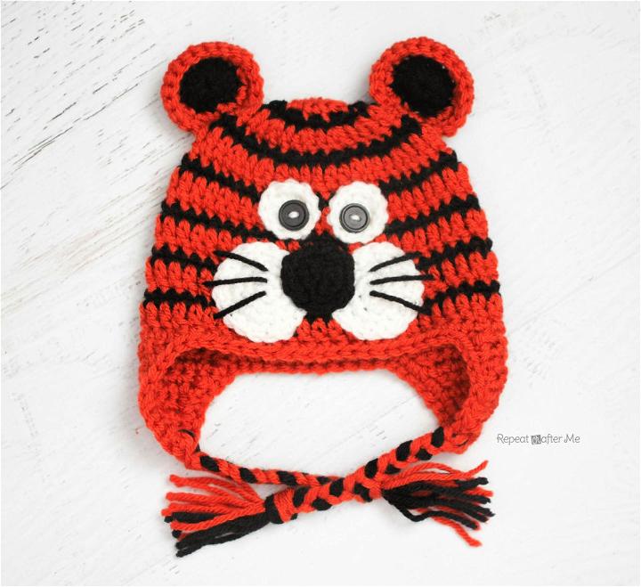 Free Crochet Tiger Hat Pattern