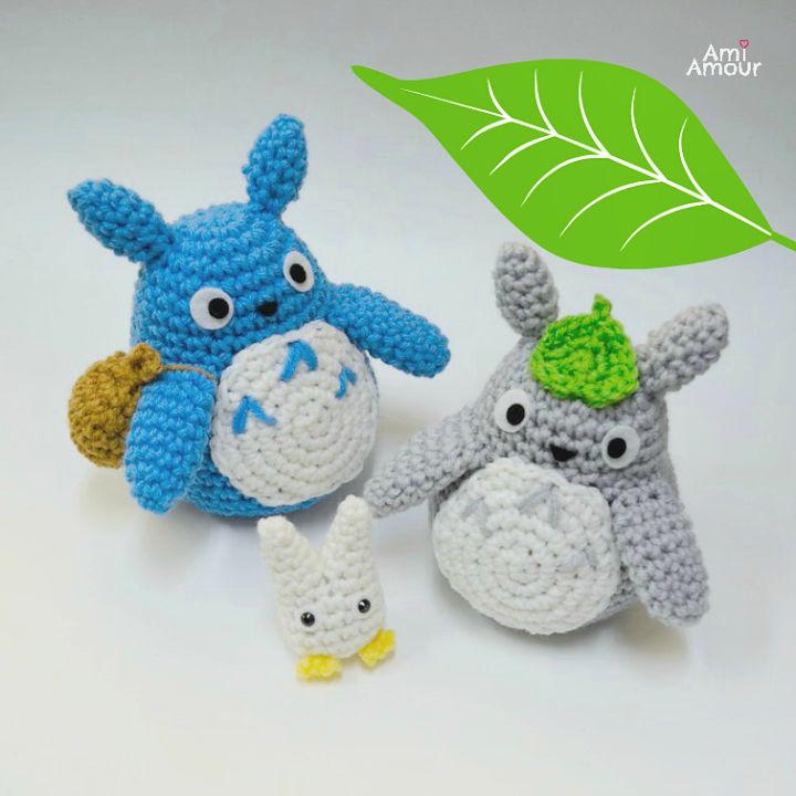 Simple Crochet Totoro Amigurumi Set Pattern