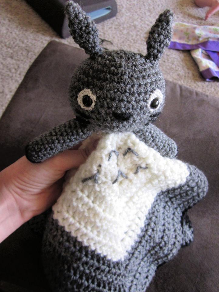 Crochet Totoro Lovey Blanket Pattern