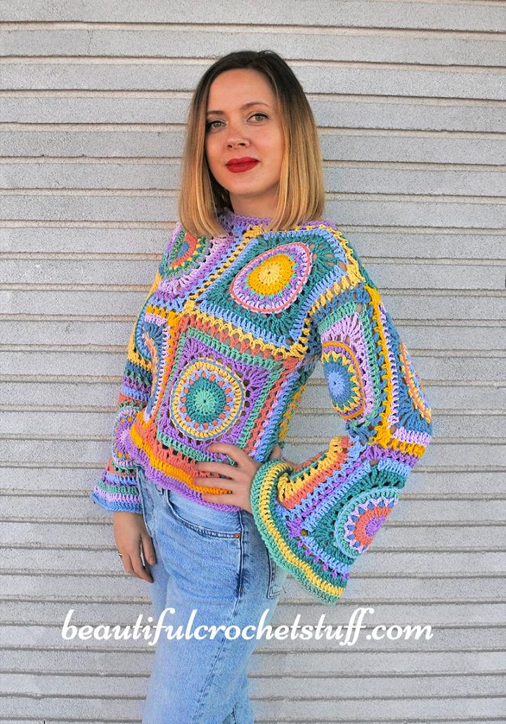 Free Crochet Womens Boho Top - Free Pattern