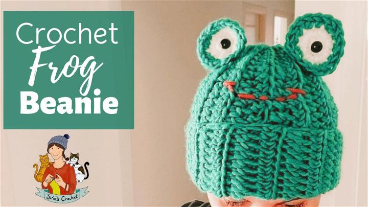 Free Frog Beanie Crochet Pattern for Beginners
