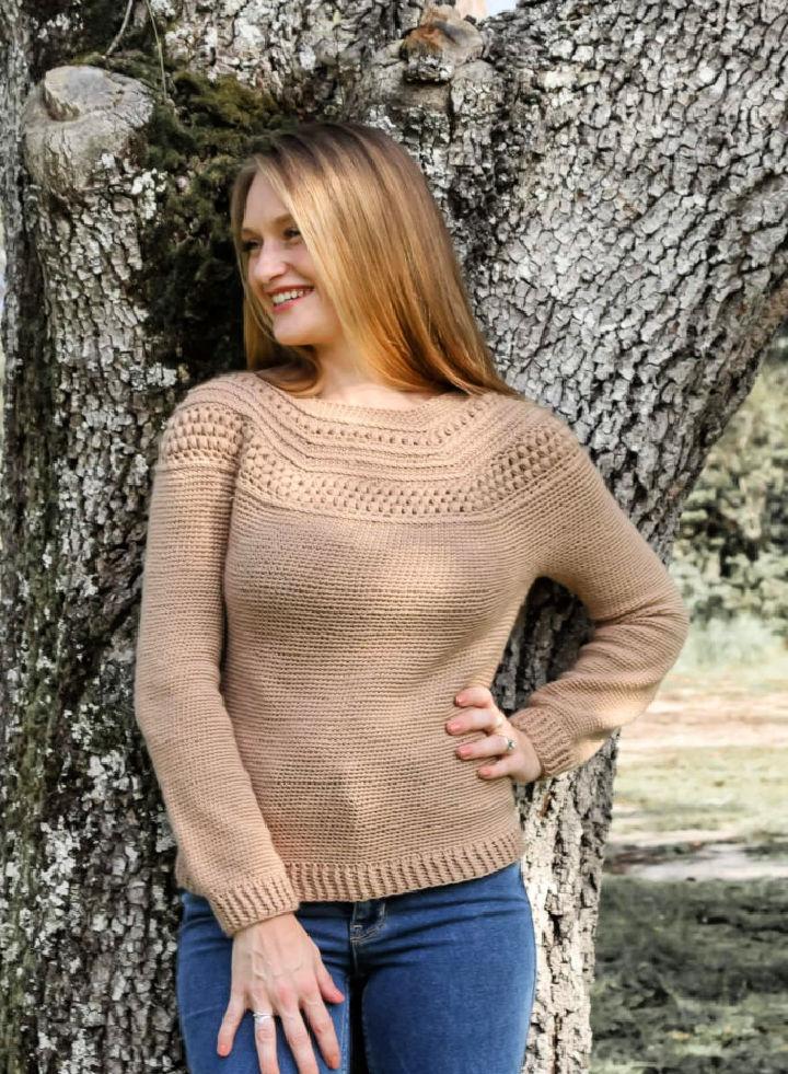 Top Down Crochet Sweater Pattern