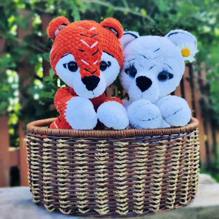 Gorgeous Crochet Amigurumi Tiger Cubs Pattern