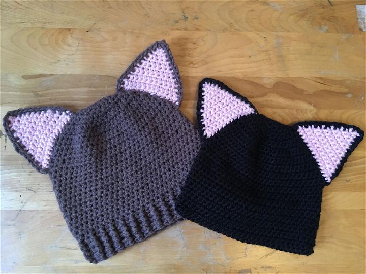 How to Crochet Cat Hat - Free Pattern