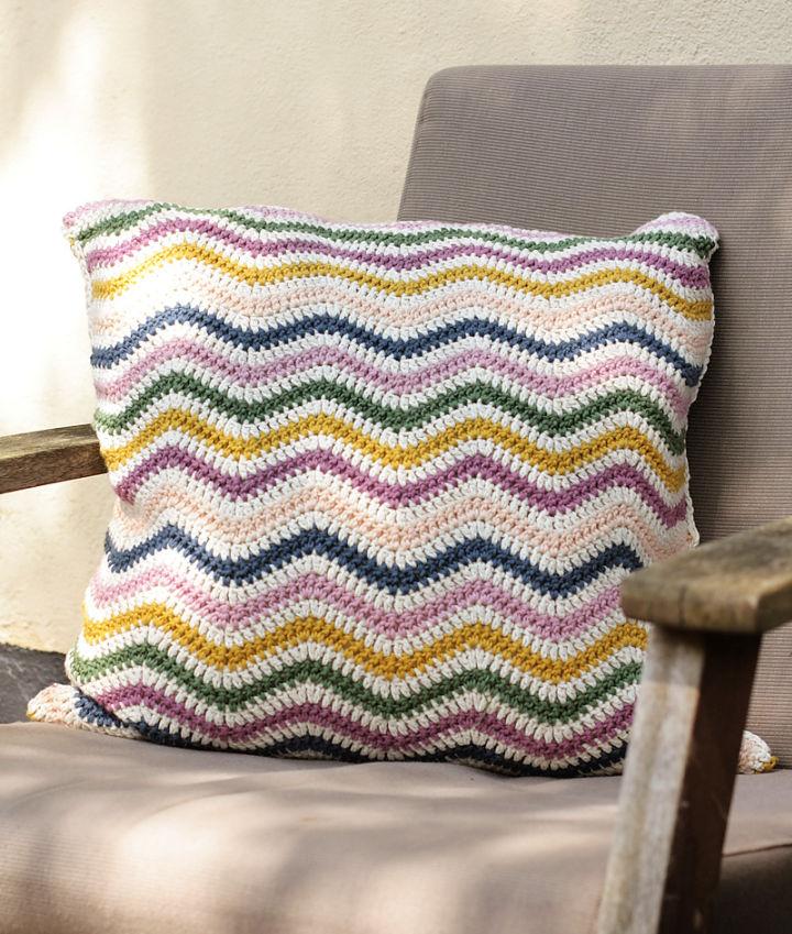 How to Crochet Chevron Cushion Cover - Free Pattern