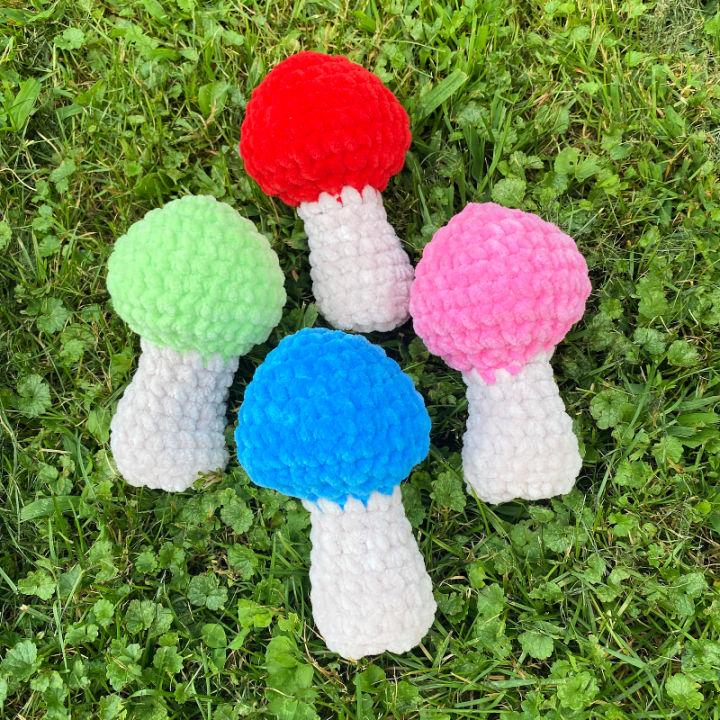 How to Crochet Fuzzy Mushroom - Free Pattern