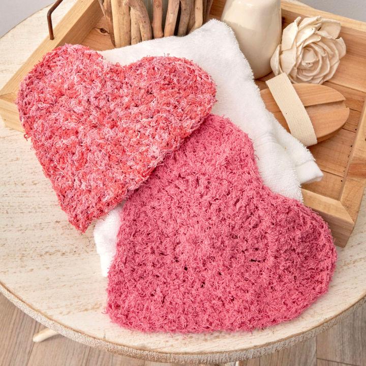 How to Crochet Heart Scrubby - Free Pattern