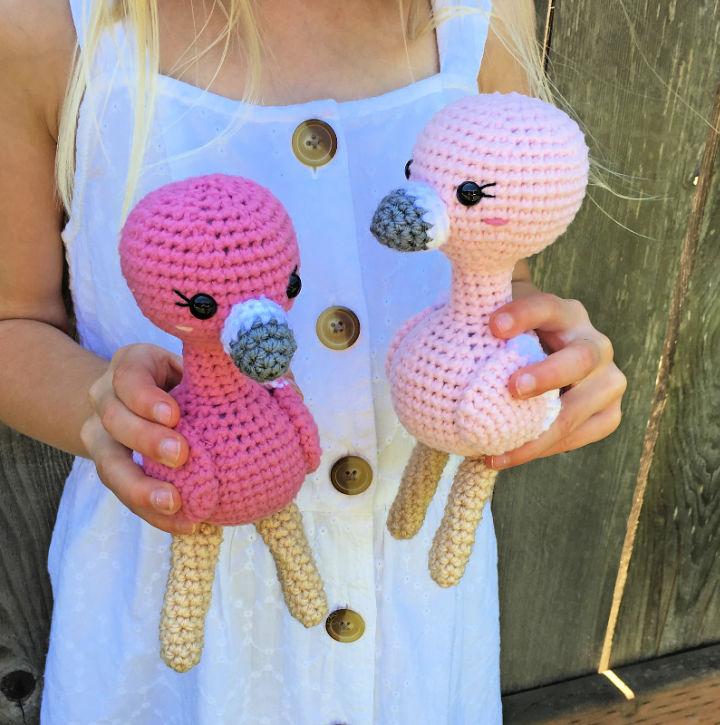 Free Crochet Mini Flamingo Pattern
