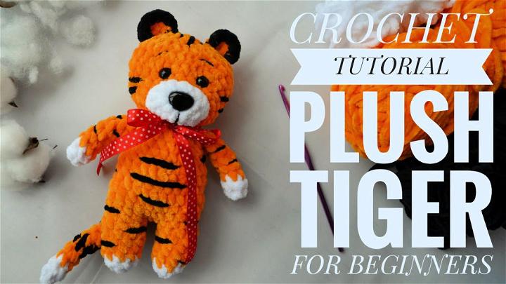 How to Crochet Plush Tiger Free Pattern