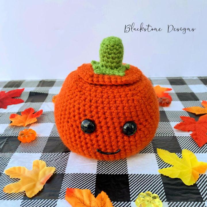 How to Crochet Pumpkin Candy Dish - Free Pattern