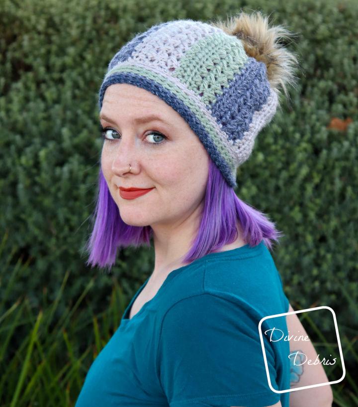 How to Crochet Sherbet Beanie Free Pattern