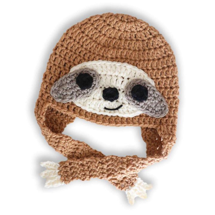 How to Crochet Sloth Hat Free Pattern