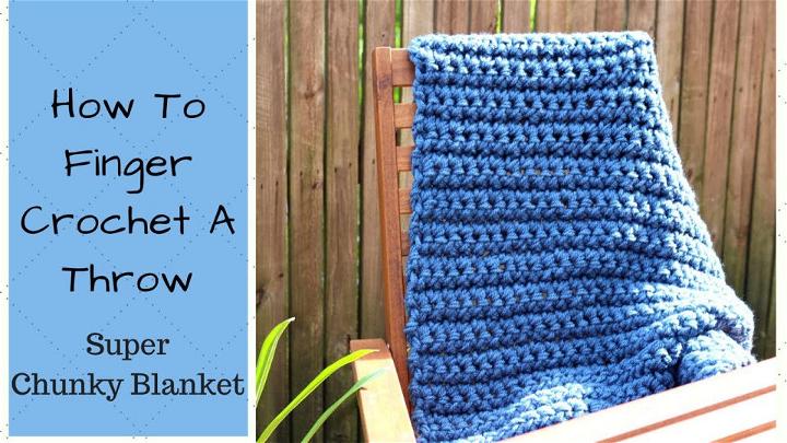 How to Hand Crochet Chunky Blanket Free Pattern