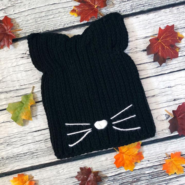 How to Make Black Cat Hat - Free Crochet Pattern