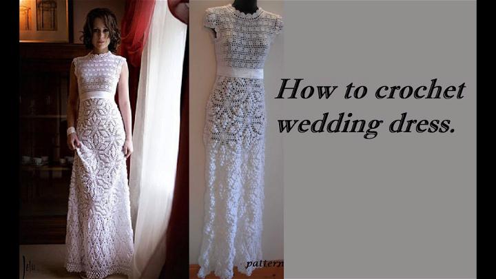 Lace Crochet Wedding Dress Pattern