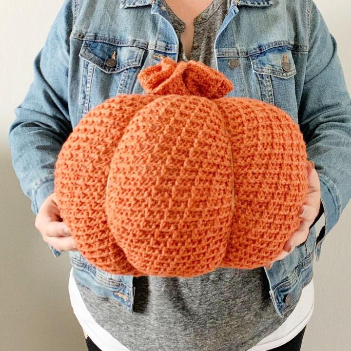 Large Crochet Wavel Pumpkin Pattern