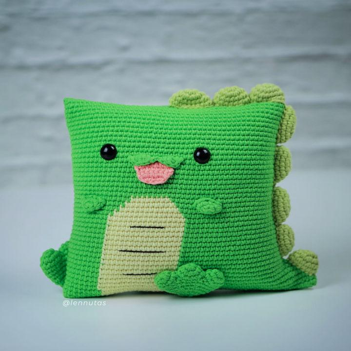 Lovely Crochet Dinosaur Pillow Pattern