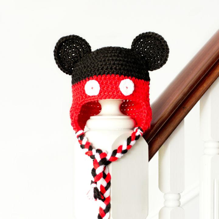  Mickey Mouse Inspired Crochet Baby Hat Pattern