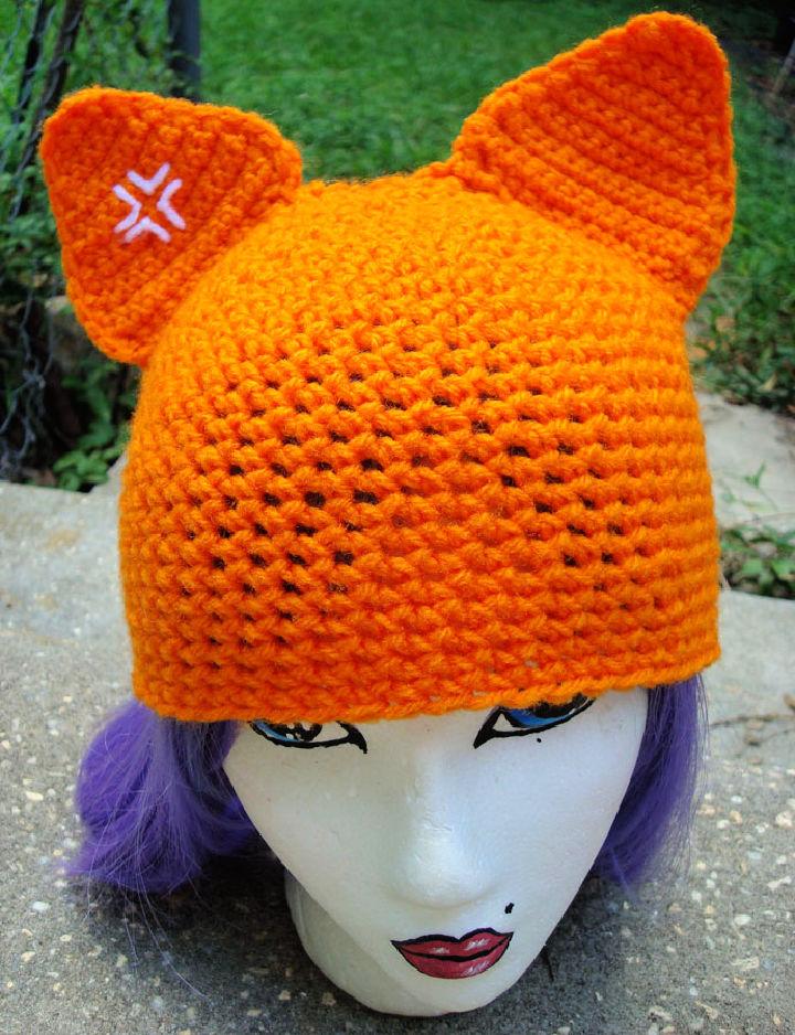 Modern Crochet Anime Cat Hat Pattern