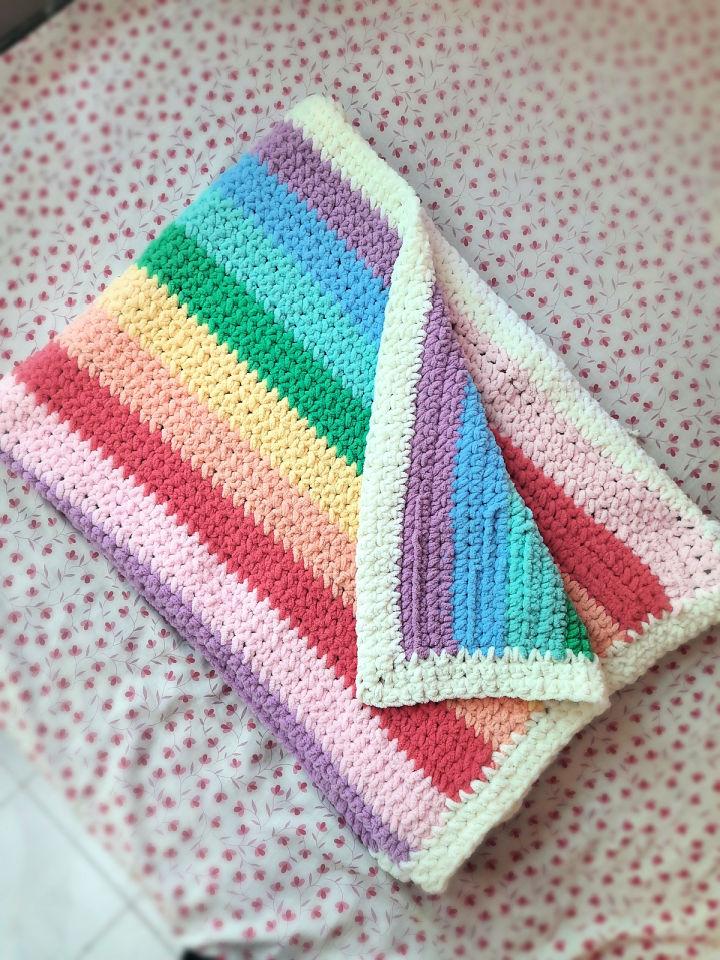 New Crochet Hour Magic Rainbow Blanket Pattern