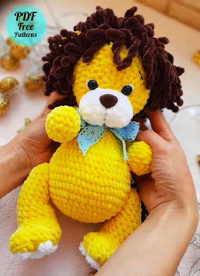 Pretty Crochet Plush Lion Amigurumi Pattern