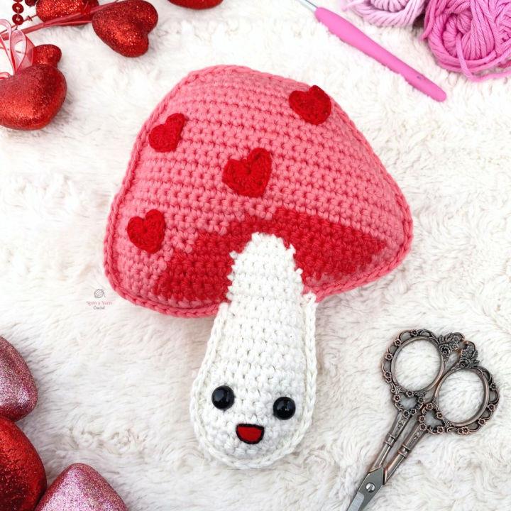 Pretty Crochet Valentines Day Toadstool Pattern
