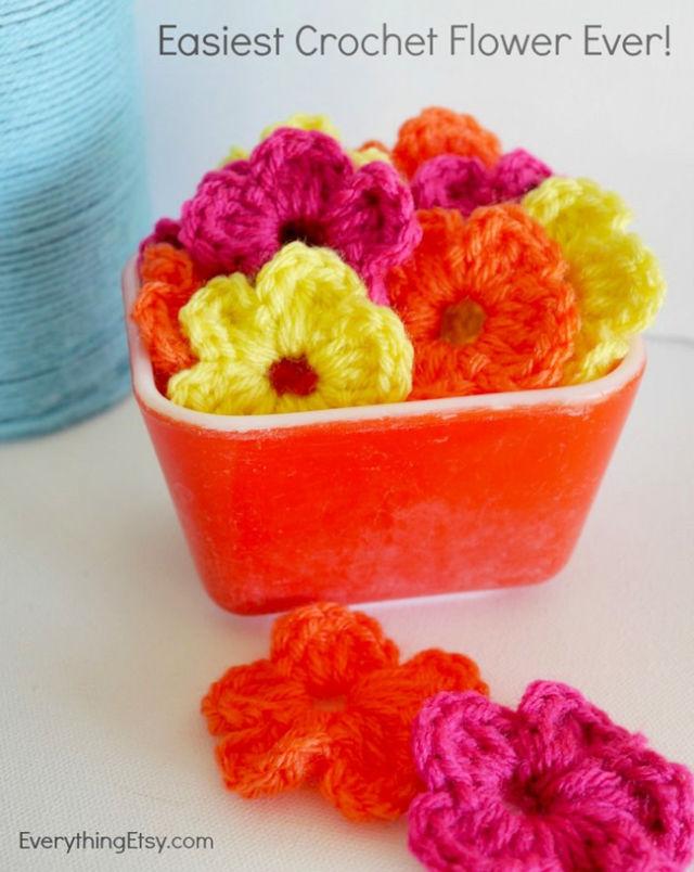 Quick and Easy Crochet Flowers Pattern