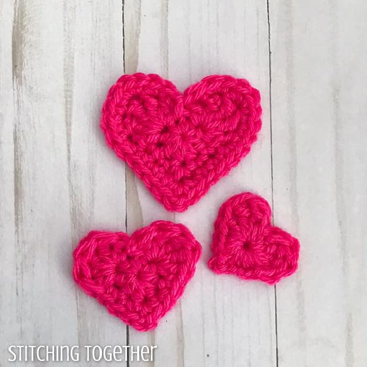 Quick and Easy Crochet Hearts Pattern