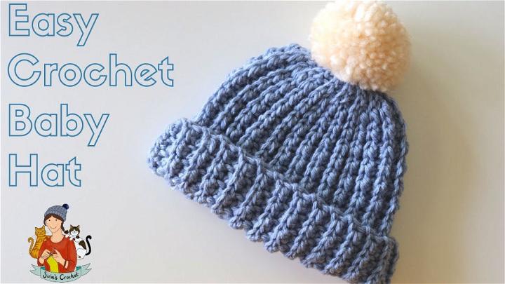 Simple Crochet Baby Hat Pattern