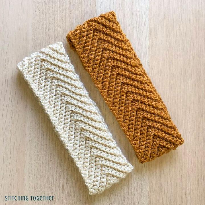Simple Crochet Chevron Headband Pattern