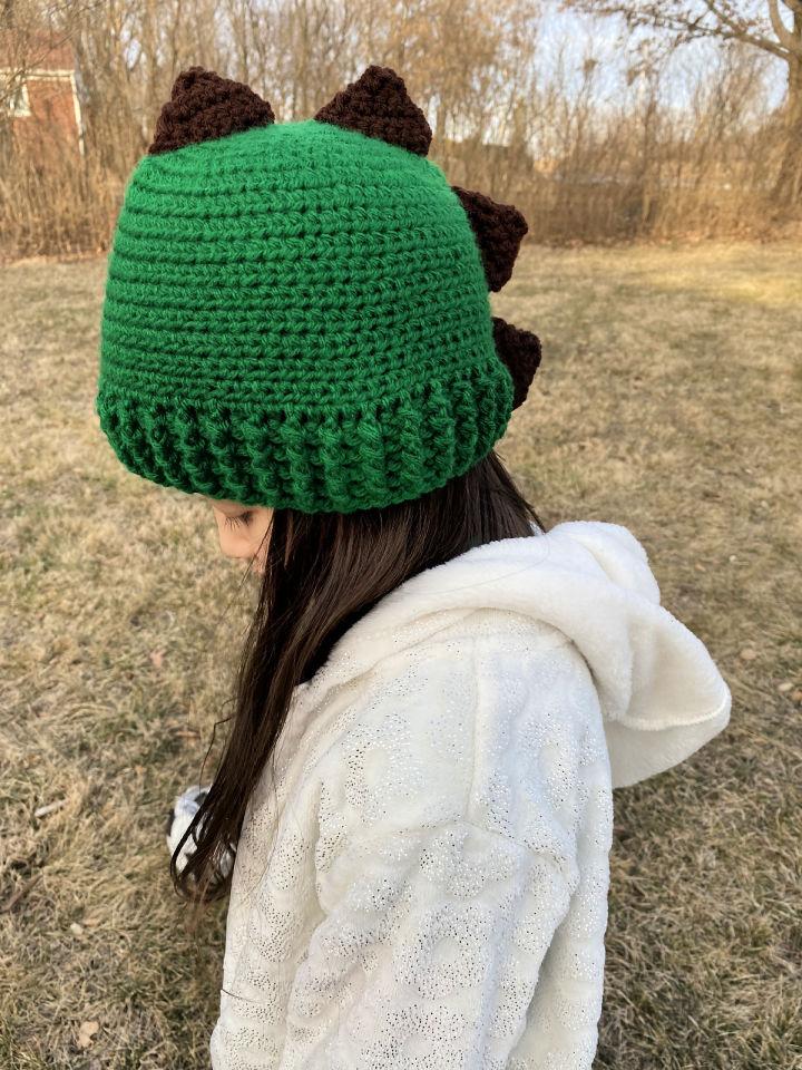 Simple Crochet Dinosaur Hat Pattern