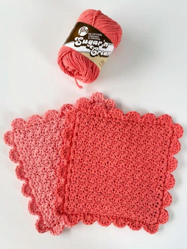 Simple Crochet Scallop Hot Pad Pattern