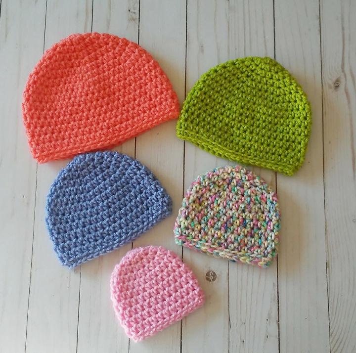 Single Crochet Baby Hat Pattern