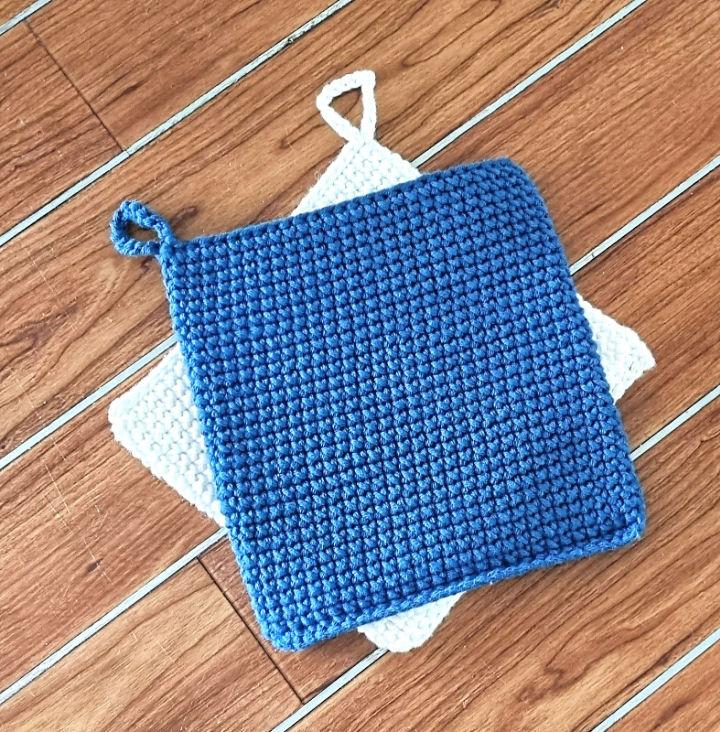 Single Crochet Cross Stitch Potholder Pattern