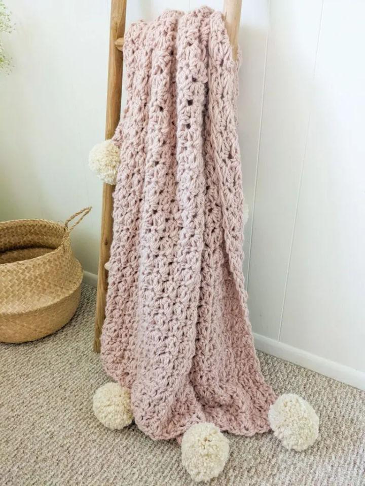Super Cozy Chunky Crochet Blanket Pattern