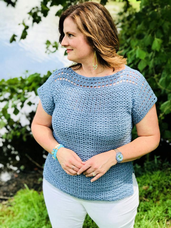 The Blue Sky Crochet Tee Pattern