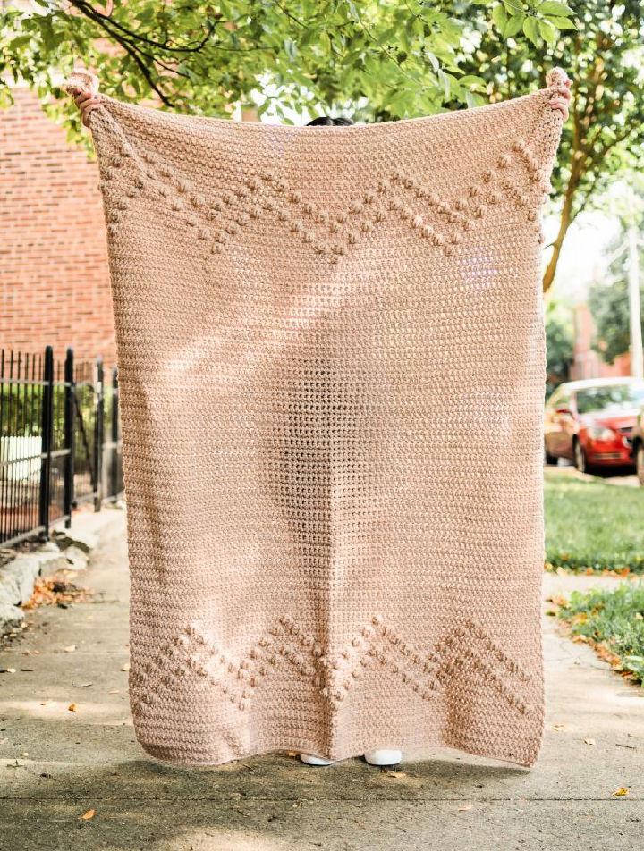 Thick Crochet Blanket - Free Pattern