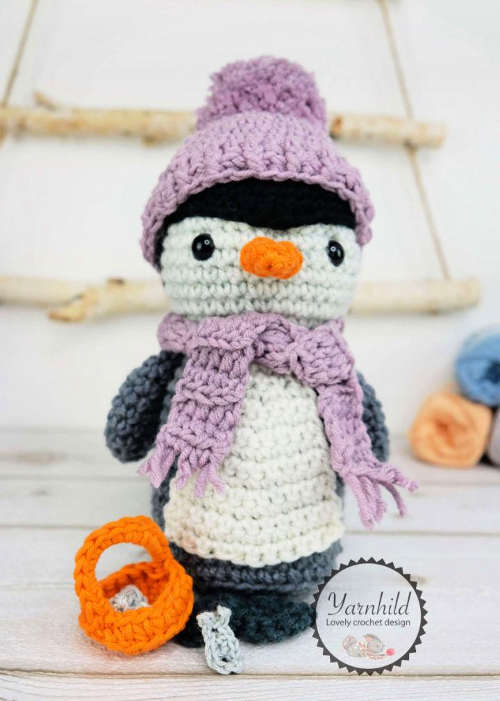 Unique Free Crochet Frosty the Penguin Pattern