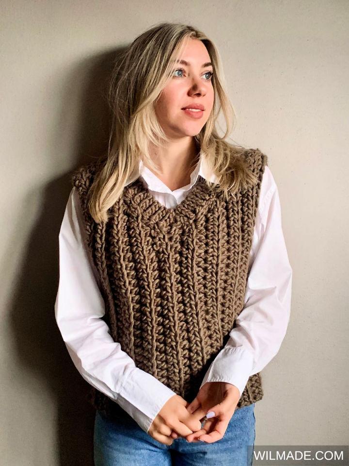 Wow Chunky Crochet Vest Pattern