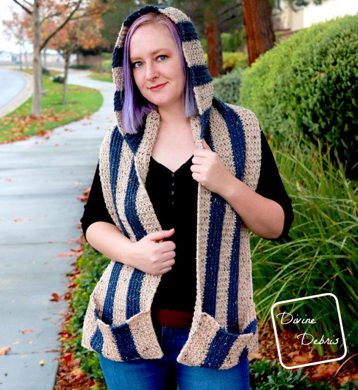Artemis Hooded Scarf Crochet Pattern