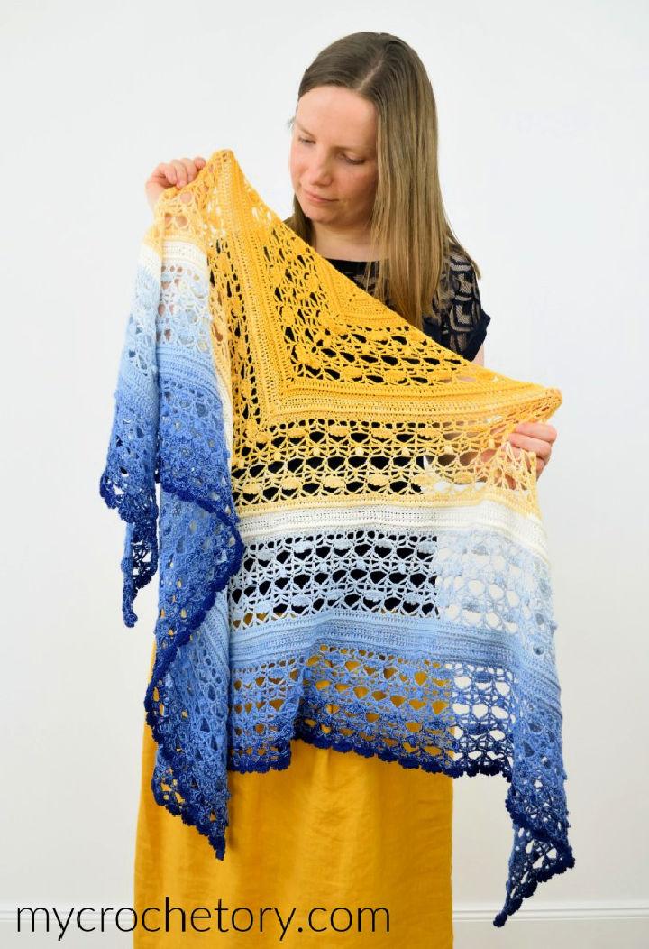 Avis Crochet Triangle Shawl Pattern
