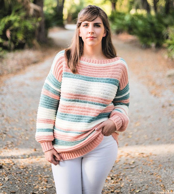 Beautiful Crochet Magic Stripe Sweater Pattern