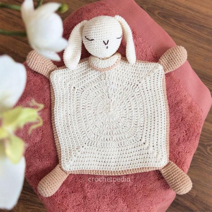 Beautiful Crochet Sleepy Bunny Lovey Pattern