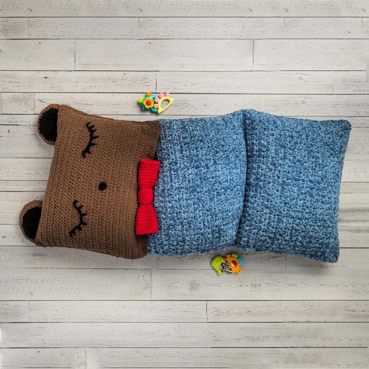 Bernat Baby Blanket Yarn Crochet Floor Pillow Project