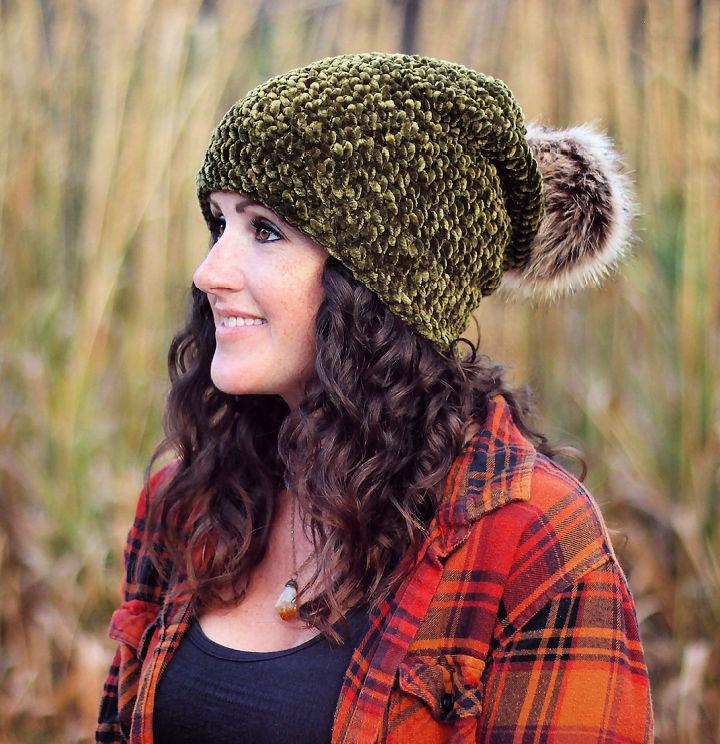 Best Velvet Slouchy Beanie Crochet Pattern